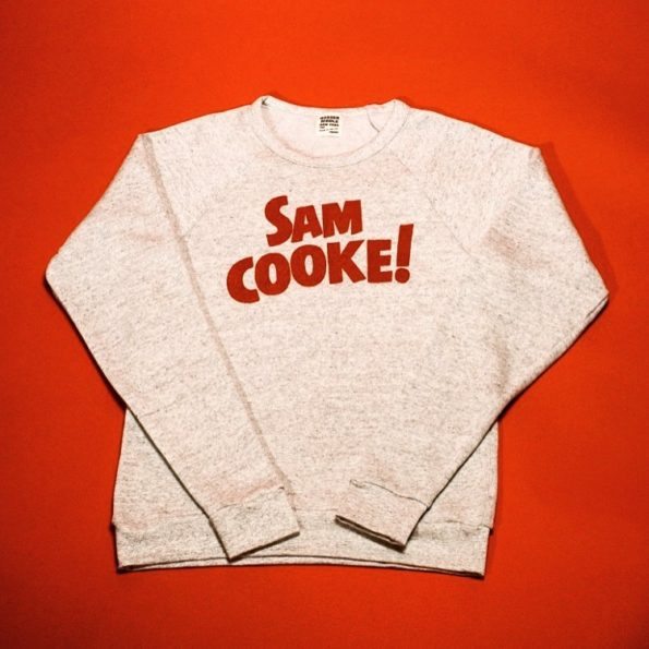 Father's Day Gift. This grey crewneck with red lettering reads: "Sam Cooke".