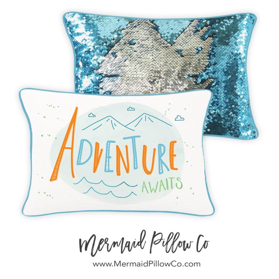 Mermaid travel outlet pillow