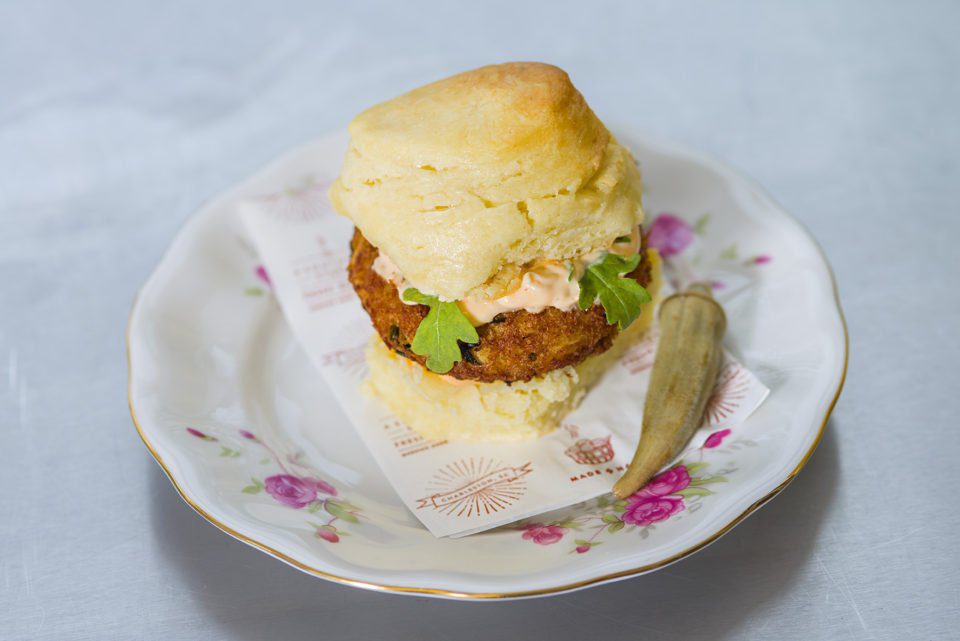 Restaurant to Home: Calliea��s Hot Little Biscuit Crab Cake Biscuit A�